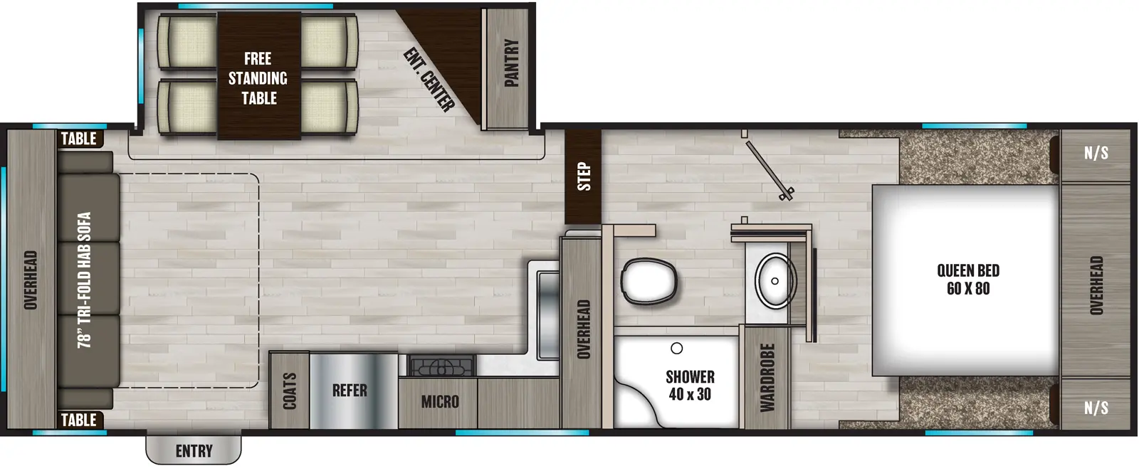 Phoenix 254RLS Floorplan